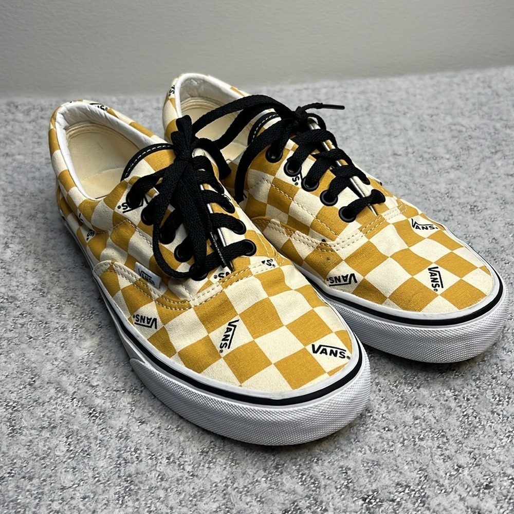 Mens Vans Era Big Check Yolk Yellow - EUC! Unisex - Crosslisted - Picture 6 of 16